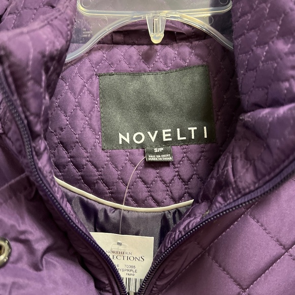 Novelti purple coat - Picture 3 of 5